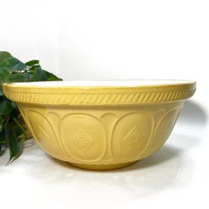 VINTAGE Rare TG Green Easimix Gripstand Stoneware Mixing Bowl w/ Green Dot 12.5"